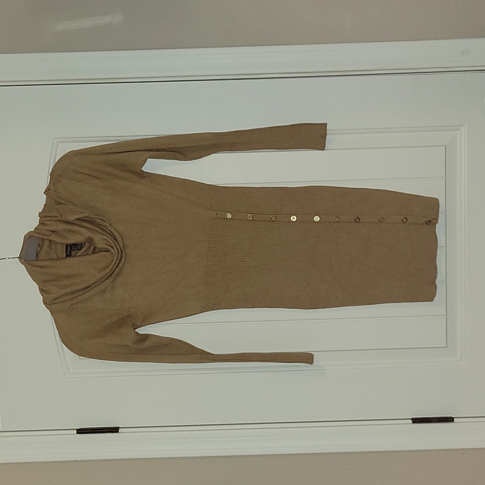 Brown long sleeve dress, Small